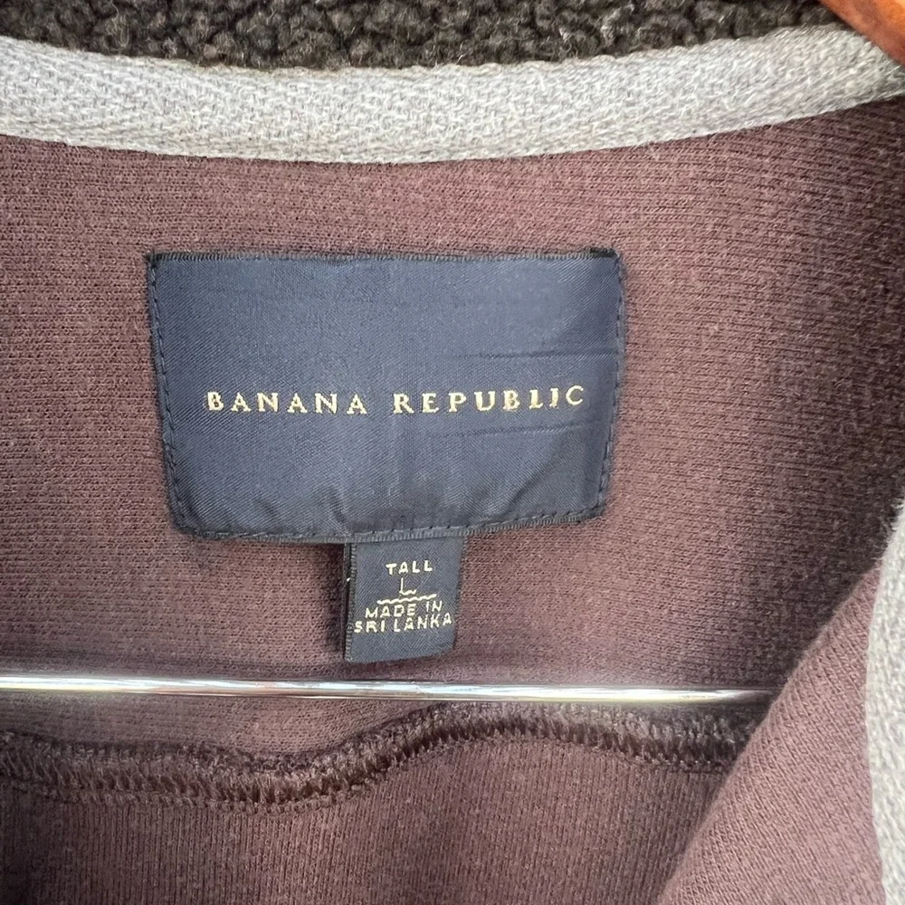 Banana Republic Taupe‎ Zip-Up Jacket Size L